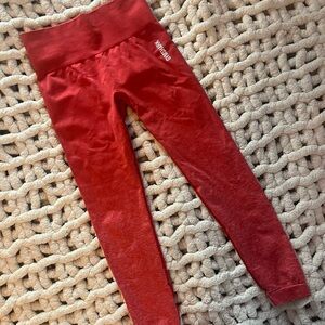 Gymshark Red Kids Leggings